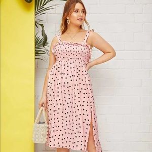Heart Print Novelty Pastel Kawaii Midi Dress